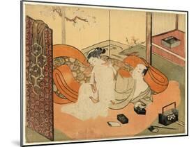 Futon No Naka No Yujo to Kyaku-Suzuki Harunobu-Mounted Giclee Print