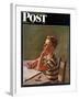 "Future Author," Saturday Evening Post Cover, February 9, 1946-Alexander Brook-Framed Giclee Print