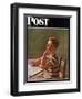 "Future Author," Saturday Evening Post Cover, February 9, 1946-Alexander Brook-Framed Giclee Print