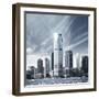 Future City - New York Skyline-dellm60-Framed Photographic Print