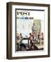 "Future Engineer" Saturday Evening Post Cover, April 4, 1959-John Falter-Framed Giclee Print