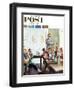 "Future Engineer" Saturday Evening Post Cover, April 4, 1959-John Falter-Framed Giclee Print