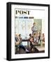 "Future Engineer" Saturday Evening Post Cover, April 4, 1959-John Falter-Framed Giclee Print