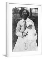 Future First Lady, Claudia Alta 'Lady Bird' Taylor with Her Nurse, Alice Tittle, 1913-null-Framed Photo