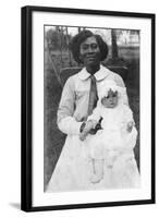 Future First Lady, Claudia Alta 'Lady Bird' Taylor with Her Nurse, Alice Tittle, 1913-null-Framed Photo