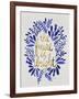 Future is Bright - Navy and Gold-Cat Coquillette-Framed Art Print