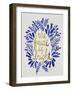 Future is Bright - Navy and Gold-Cat Coquillette-Framed Art Print