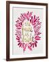 Future is Bright - Pink and Gold-Cat Coquillette-Framed Art Print