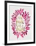 Future is Bright - Pink and Gold-Cat Coquillette-Framed Art Print