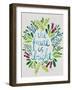 Future is Bright - Watercolor-Coquillette Cat-Framed Art Print