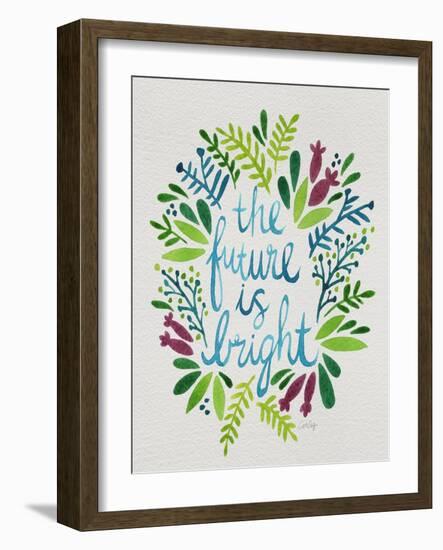 Future is Bright - Watercolor-Cat Coquillette-Framed Art Print