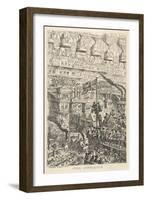 Future Overpopulation-George Cruikshank-Framed Art Print