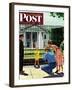 "Future President," Saturday Evening Post Cover, September 25, 1948-George Hughes-Framed Giclee Print