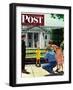 "Future President," Saturday Evening Post Cover, September 25, 1948-George Hughes-Framed Giclee Print