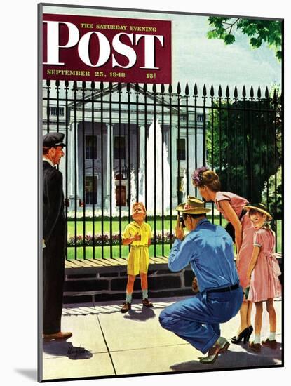 "Future President," Saturday Evening Post Cover, September 25, 1948-George Hughes-Mounted Giclee Print