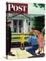 "Future President," Saturday Evening Post Cover, September 25, 1948-George Hughes-Stretched Canvas