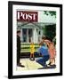 "Future President," Saturday Evening Post Cover, September 25, 1948-George Hughes-Framed Giclee Print