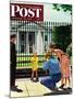 "Future President," Saturday Evening Post Cover, September 25, 1948-George Hughes-Mounted Giclee Print