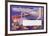 Future Rocket Train-H.w. Mccaulley-Framed Premium Giclee Print