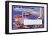 Future Rocket Train-H.w. Mccaulley-Framed Premium Giclee Print