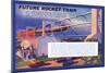Future Rocket Train-H.w. Mccaulley-Mounted Premium Giclee Print