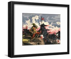 Future War Correspondant-null-Framed Art Print