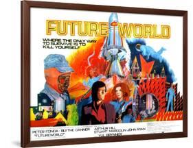 Futureworld, Peter Fonda, Blythe Danner, 1976-null-Framed Photo