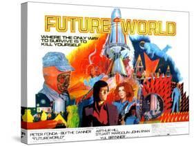 Futureworld, Peter Fonda, Blythe Danner, 1976-null-Stretched Canvas