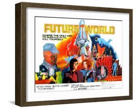 Futureworld, Peter Fonda, Blythe Danner, 1976-null-Framed Photo