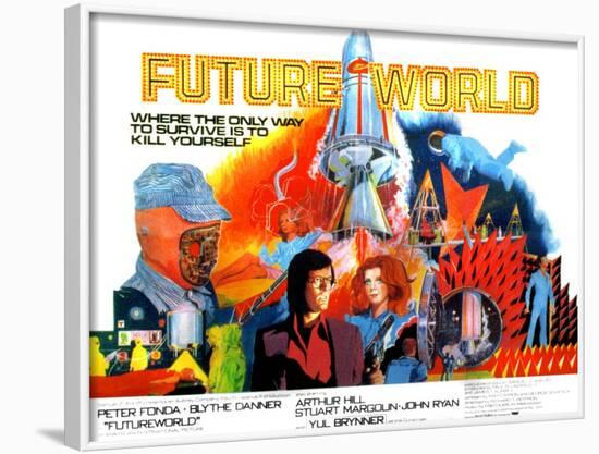 Futureworld, Peter Fonda, Blythe Danner, 1976-null-Framed Photo