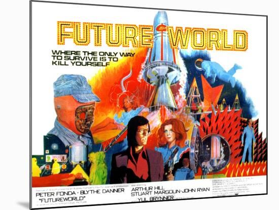 Futureworld, Peter Fonda, Blythe Danner, 1976-null-Mounted Photo