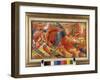 Futurism: “ La Citta Che Sale ” (The Climbing City) 1910-Umberto Boccioni-Framed Giclee Print