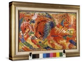Futurism: “ La Citta Che Sale ” (The Climbing City) 1910-Umberto Boccioni-Stretched Canvas