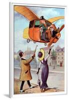 Futurist Flying Taxi C1910-Chris Hellier-Framed Premium Photographic Print