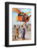 Futurist Flying Taxi C1910-Chris Hellier-Framed Photographic Print