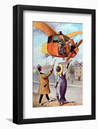 Futurist Flying Taxi C1910-Chris Hellier-Framed Photographic Print