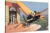 Futurist Personal Plane Taxi or Air Travel as Seen in 1912-null-Stretched Canvas