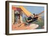 Futurist Personal Plane Taxi or Air Travel as Seen in 1912-null-Framed Giclee Print