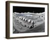 Futurist Vision of a Lunar Observatory with a Radio Telescope Built into the Lunar Surface, 1988-null-Framed Photo