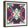 Futuristic Abstraction with Geometric Shapes. Vector Illustration.-Radoman Durkovic-Framed Art Print