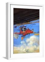 Futuristic Air Travel-null-Framed Art Print