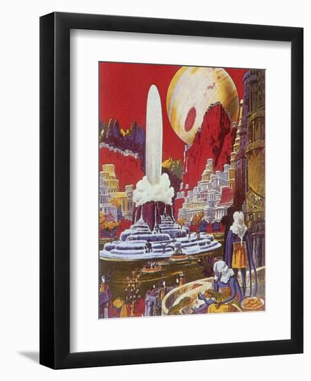 Futuristic City, 1941-Frank R. Paul-Framed Premium Giclee Print