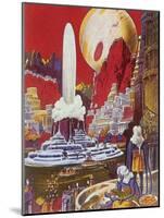 Futuristic City, 1941-Frank R. Paul-Mounted Giclee Print