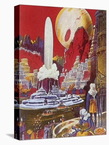 Futuristic City, 1941-Frank R. Paul-Stretched Canvas