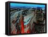 Futuristic City-Roger Harris-Framed Stretched Canvas