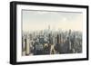 Futuristic Cityscape-Algol2-Framed Art Print