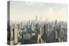 Futuristic Cityscape-Algol2-Stretched Canvas