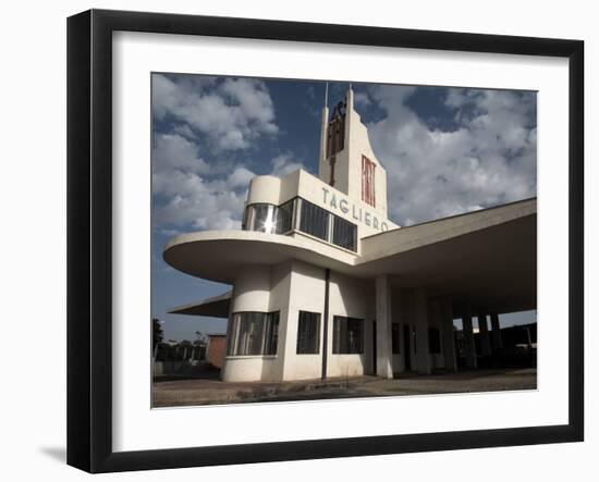 Futuristic Fiat Tagliero Building, Asmara, Eritrea, Africa-Mcconnell Andrew-Framed Photographic Print