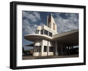 Futuristic Fiat Tagliero Building, Asmara, Eritrea, Africa-Mcconnell Andrew-Framed Photographic Print