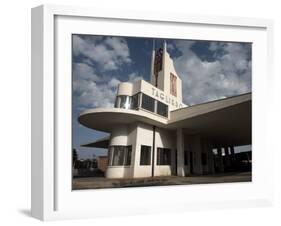 Futuristic Fiat Tagliero Building, Asmara, Eritrea, Africa-Mcconnell Andrew-Framed Photographic Print